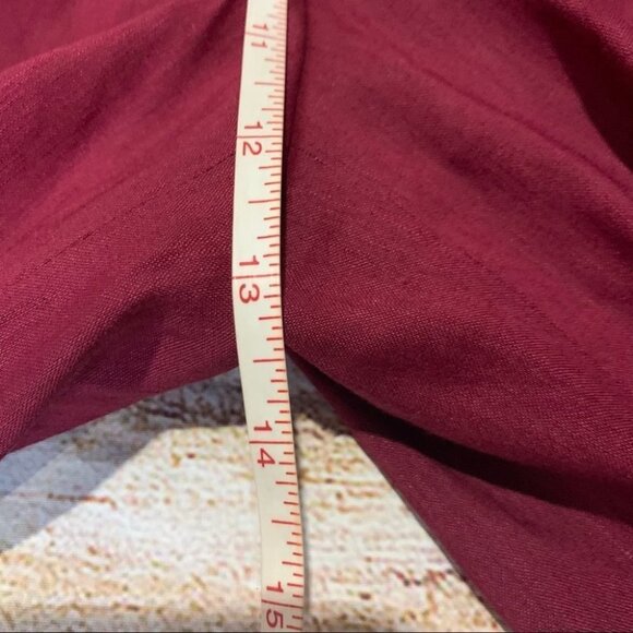 NWT Lafayette 148 NY Radicchio Linen Shorts Size 10 - Picture 14 of 16